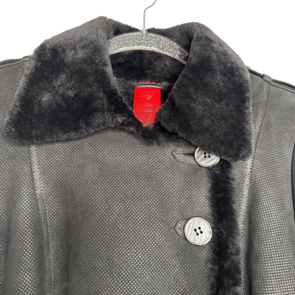 Denimaxx Couture Black Lambskin Jacket Long Coat Women’s Small - Picture 4 of 15